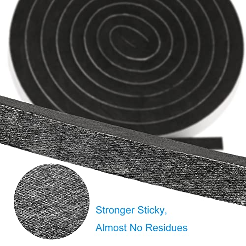 Weather Stripping Door Seal, 1/2 Inch Wide X 3/8 Inch High Density Foam Tape Weather Strip for Door and Window Insulation, Single Side Door Sealer Total 13FT - size: 1/2''W x 3/8''T x 13FT