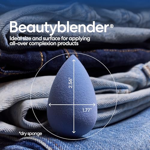 Beautyblender Denim Makeup Sponge, Streak-Free Finish, Vegan - color: Denim (Limited-Edition)