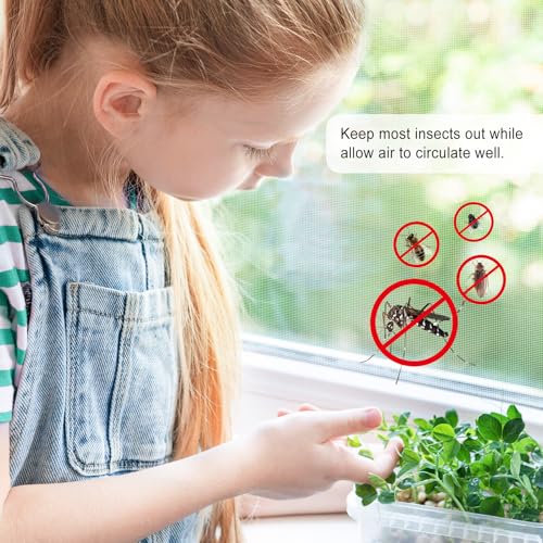 Aluminum Window Screen mesh, 3'x25' Replacement Mosquito Net Roll, Silver - color: Silver, size: 3'x25'