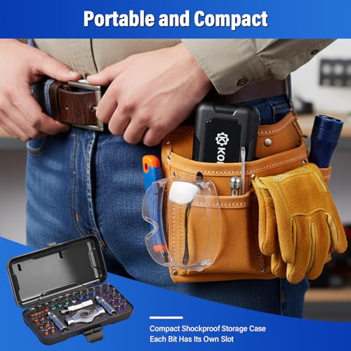 24 in 1 Magnetic Screwdriver Set, Precision Mini Screwdriver Set with S2 Steel Bits & Aluminum Handle, Compact Repair Tool Kit for PC, Laptop, Electronics, Bicycle, Furniture & DIY - color: Dark Gray