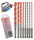 17pcs Concrete Hex Shank Carbide Drill Bits Set with Bit Holder