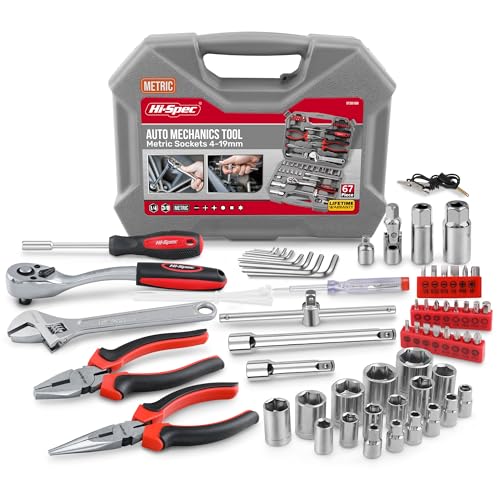 Hi-Spec Metric Auto Mechanic Tool Set Motorcycle & Car Tool Kit Trucks - size: METRIC 67 PCS