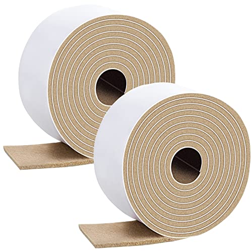Shappy 2 Pcs Felt Strips with Adhesive Backing Felt Tape Roll Non Slip - size: 120 x 1 x 0.12 Inch