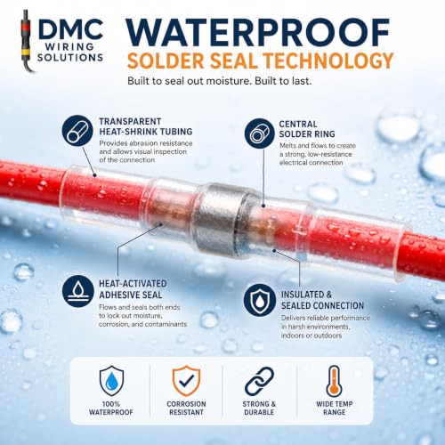 400PCS Solder Seal Wire Connectors, Heat Shrink Kit