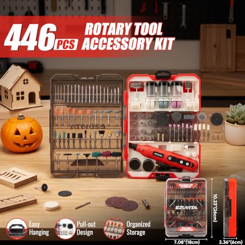 4V Cordless Mini Rotary Tool Kit with 446PCS Accessories