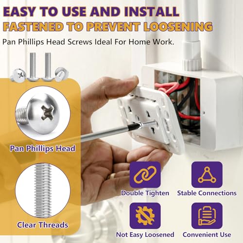 135Pcs M4 Pan Head Machine Screws Kit, 12-60mm 304 Stainless Steel - size: M4 Assorted Sizes