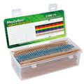 50 Values Metal Film Resistor Kit,1/4W 1% High Precision Axial Lead Resistors, Resistor Assortment with Storage Box for DIY Projects,Electronic Repair Circuit (1/4W-50Values-1500PCS, Metal) - style: 1/4W-50Values-1500PCS