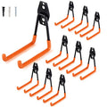 Aoben Heavy Duty Steel Garage Storage Hooks - Utility Tool Hangers and Combinable Wall Mount Hooks for Organizing Ladder, Hold Chairs, Heavy Tools (Medium U, 10 Pack) - size: 10 X Medium U hooks