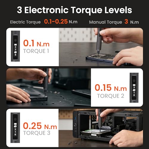 3.7V Electric Screwdriver 52in1 Precision Kit for Phone Laptop - color: 52-in-1-grey