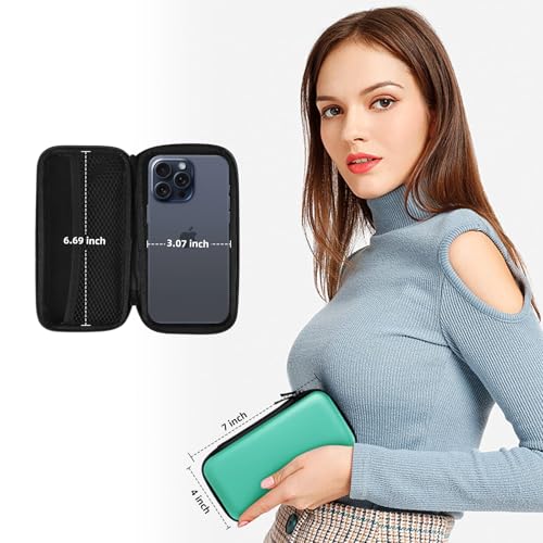 iMangoo Travel Essential Electronics Organizer Charger Case Carrying Pouch - color: Mint, size: Small
