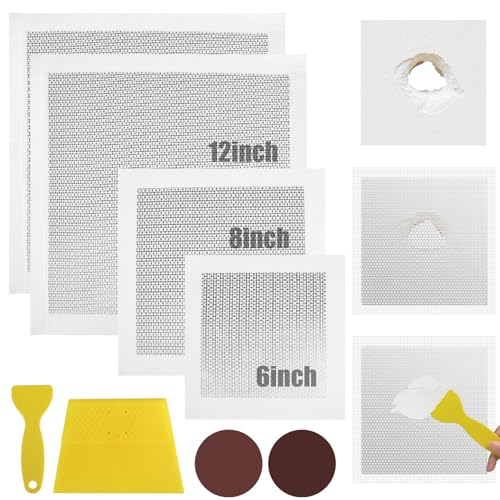 8 Pack Drywall Repair Kit, 6/8/12 Inch Dry Wall Patch Kits for Holes