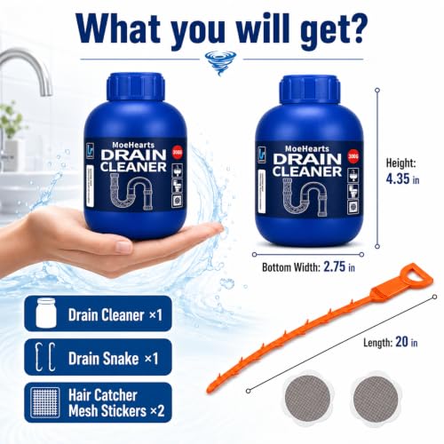 Drain Cleaner for Hair Clog, Controls Odors Sink Cleaner 1PCS - size: 1PCS