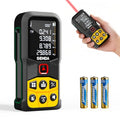 SENDA Laser Measure, 197Ft Digital Laser Measurement Tool with LCD Backlit Display, 1/16in Accuracy, in/Ft/Ft+in/M, 20 Sets Data Storage, Laser Distance Meter, Pythagorean Mode Distance/Area/Volume