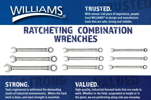 Williams JHW1210NRC Ratcheting Combination Wrench, 5/16-Inch - size: 5/16 Inch (1 Piece)
