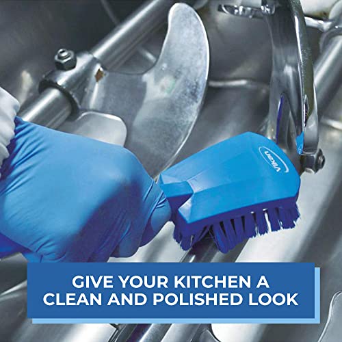 Vikan 419288 Brush,Washing,Stiff,10",PP/PBT,Gray