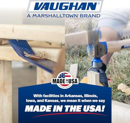 VAUGHAN California Framer, 19 Oz, Framing Hammer, Assembled in the USA - color: Curved - Painted, size: 19 oz