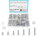 M4 Bolts,Hincell 350pcs M4 Hex Socket Head Cap Screws Bolts Washers Nuts Kit,304 Stainless Steel(M3 x 6mm /8mm /12mm /16mm /20mm /25mm /30mm) - size: M4, style: Socket Head Screws