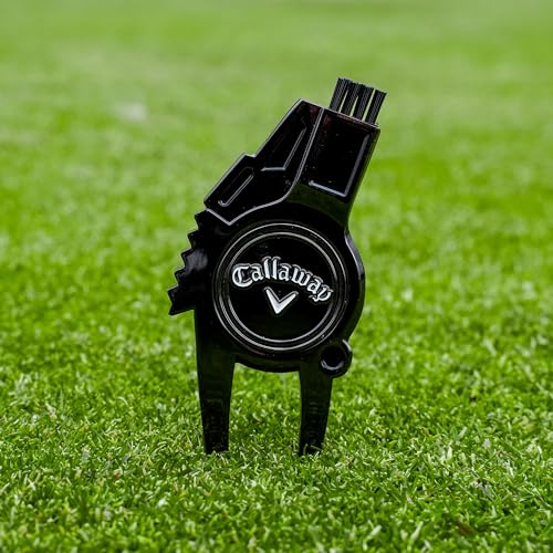Callaway 4-in-1 Golf Divot Repair Tool - color: Black Chrome