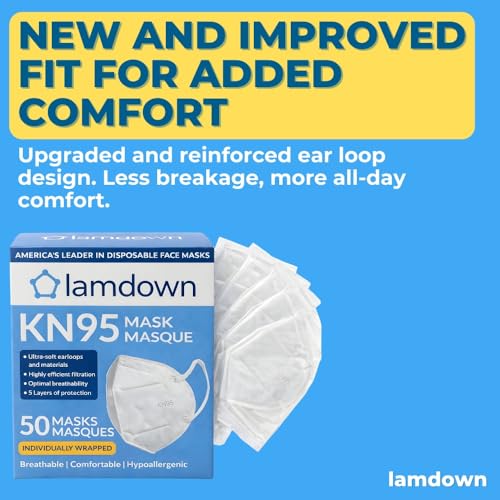 (600-Pack) KN95 Face Masks, Individually Wrapped, Premium Disposable Dust Mask, White - color: 600 Masks (White)