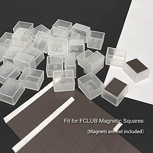 FCLUB 48PCS Transparent Watercolor Half Pans, Empty Paint Pans - style: 48Pcs Transparent Half Pans