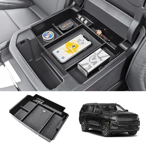 Center Console Organizer Tray for Power Sliding Armrest Console