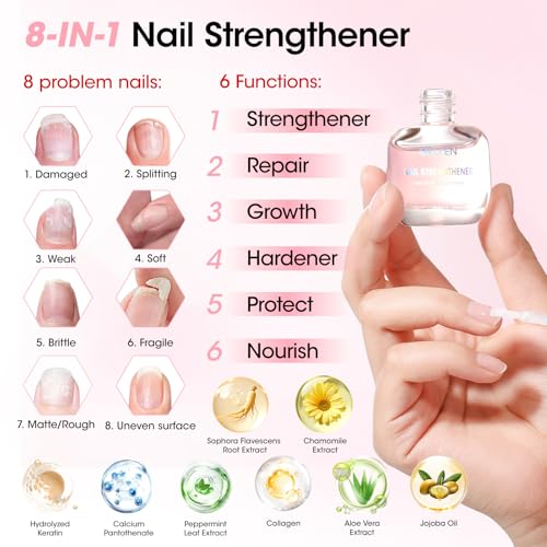 Gellen Nail Care Kit with 10PCS Manicure Tools: Nail Strengthener Sakura - color: Cherry Blossom Scent