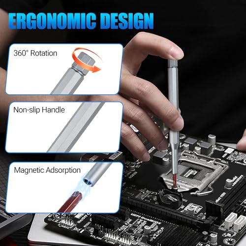 25-in-1 Precision Screwdriver Set, Professional Magnetic Repair Tool Kit with Torx & Pentalobe for iPhone, MacBook, PS5, Glasses, Watch, Electronics - Premium Bearing Steel Construction