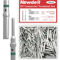 Newdeli Deutsch Pin Connector Kit 90 Pairs Deutsch Solid Pin and Socket DT Contact/Terminal, DT Connector Contact Size 16 Male Pin/Female Socket, Suit for Wire Size 14-20AWG - size: 90 Pairs - Size 16
