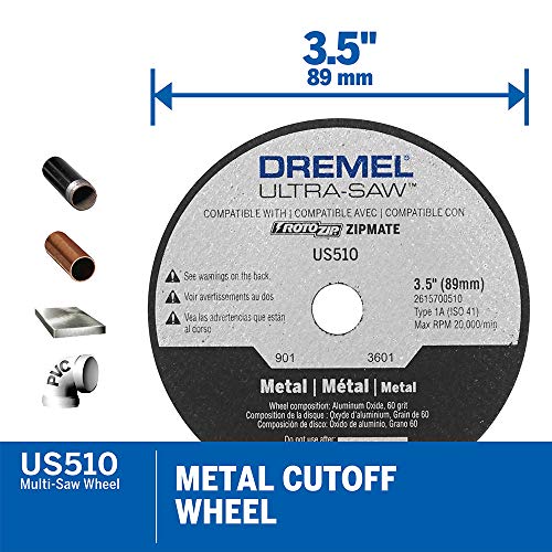 Dremel US40-04 Ultra-Saw Corded Compact Saw Tool Kit with 3 Cutting Wheels