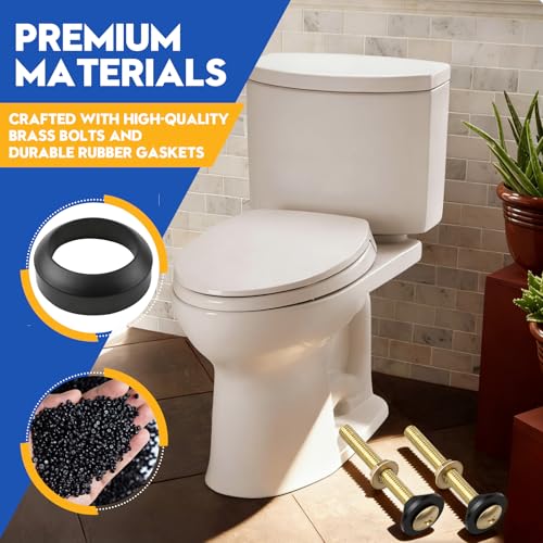 Tank to Bowl Repair Kit with 9BU024E & THU833-A Replacement Fits for Toto | Fits for Toto Drake Toilets Two Piece Model,Eco Drake Toilets ST701,ST703,ST723,ST743,for American Standard Toilet Parts