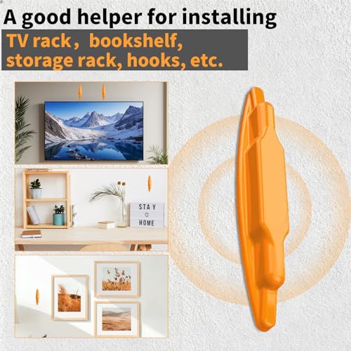 2 Pack Magnetic Stud Finder for Drywall, Manual Stud Locator for Screws and Nails, No Battery Wall Scanner for TV Mounting, Shelves and Picture Hanging