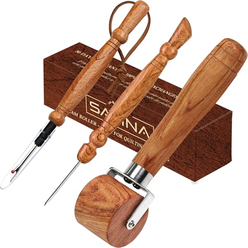 SAVINA 3Pcs Sewing Set - Seam Ripper, Seam Roller & Stiletto for Quilting - color: 2Pcs