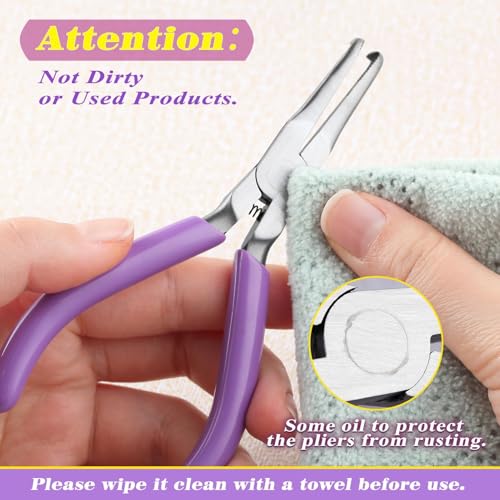 SPEEDWOX Mini Bent Long Nose Pliers, Thin Jaw for Jewelry Craft & Beading - style: Bent Needle Nose Pliers