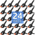 24 Pack 3.5 inch Plastic Spring Clamps, Backdrop Clips - size: 3.5in-24P