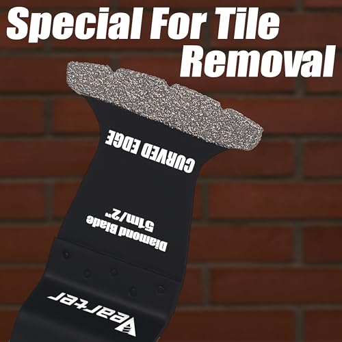 5PCS 2''/51mm Diamond Oscillating Saw Blades for Grit Grout Removal