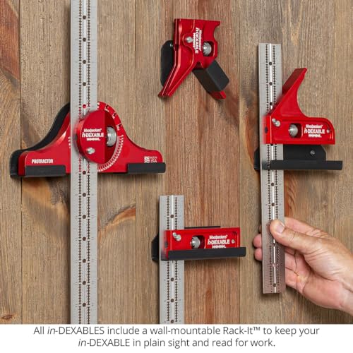 Woodpeckers inDexable Square System, 12 Inch Combination Square, Feature Packed Combo Woodworking Square - color: Standard, style: Combo Square