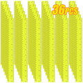 36 Pack 12" Clear Yellow Plastic Rulers, Back to School Measuring Supplies - color: Yellow