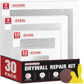 Drywall Repair Kit 30 Pack, 2/4/6/8 inch Drywall Repairs Patch, Dry Wall Patch with Scraper and Sandpaper for Drywall Repair Patch Kit - size: 30
