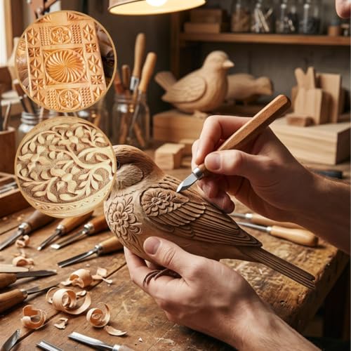 2 Pack Woodworking Marking Knife, Wood Marking Knife Dual | Bevel Striking Knifes, Wood Carving Kit Scribing Tool For Diy Sculpture Carpenter Experts Beginners