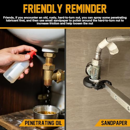 GRENPRO Telescoping Adjustable Basin Wrench For Sink Faucet Plumbing Tool - style: Telescoping Basin Wrench Capacity 3/8" to 1-1/4"