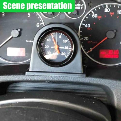 Universal Black 2" 52mm Single Hole Gauge Dashboard Pod - size: 1Mount