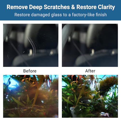 GLASS POLISH DIY Glass Scratch Removal Kit 3” (75mm) - Effective Glass Polishing with Drill or Polisher, Repairs Deep Scratches, Removes Surface Damage and Restores Original Clarity & Shine - size: 3 inch (10 Abrasives)