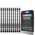 10 Pack 1/4" Concrete Drill Bits, Masonry Drill Bit Set, 6mm Tungsten Carbide Drill Bit Set for Tile/Ceramic/Glass/Mirror/Brick/Plastic/Cement, 1/4" Quick Change Hex Shank, in Carrying Case - size: 10 Pack 1/4"(6mm)