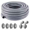1-1/4inch 25FT Electrical Conduit Kit,Liquid-Tight Conduit and Connector - size: 1-1/4IN,25FT