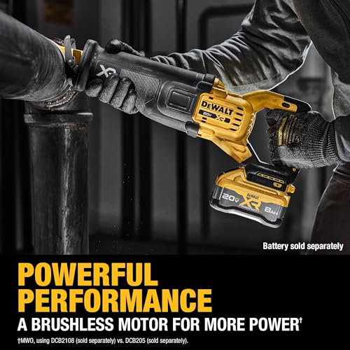 DEWALT 20V MAX* XR Brushless Cordless Reciprocating Saw (Tool Only) (DCS384B)