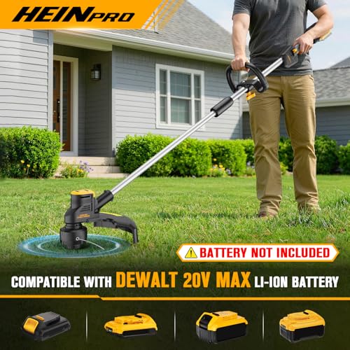 HEINPRO Cordless Weed Wacker Compatible with DeWalt 20V MAX Battery - size: 16-INCH