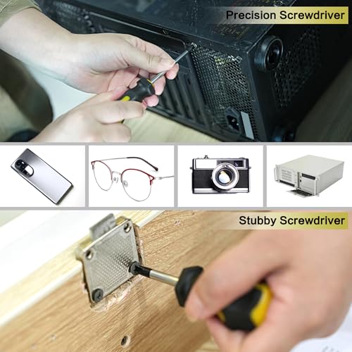 GMTOOLS 43pcs Magnetic Screwdriver Set, Including Slotted, Phillips, Hexagonal, Pozidriv, Magnetizer, Demagnetizer, Replaceable Screwdriver Bits and Sturdy Tool Case for DIY and Repair Work - style: 43pcs Magnetic Screwdriver Set