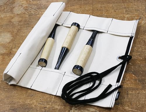 KAKURI Japanese Wood Chisel Set 5-Piece for Woodworking, Yellow Steel #2