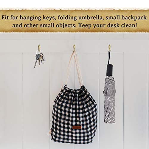 Push Pin Picture Hooks, Push Pin Hangers, Decorative Push Pins for Wall Hanging, Thumb Tacks for Hanging, Bulletin Board Hooks (Bronze) - style: Bronze