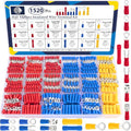 ZQZ 1520Pcs Wire Connectors Kit, Crimp Electrical Terminal Connectors - size: Mixed Crimp